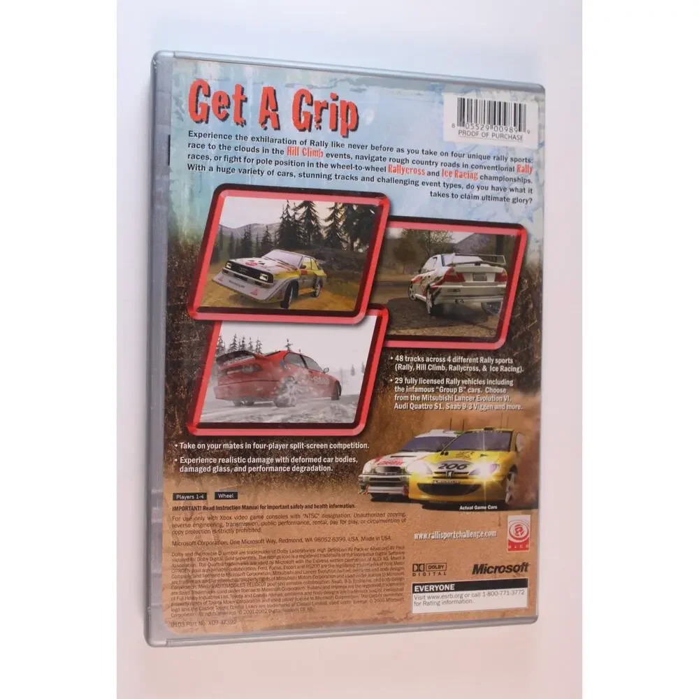 RalliSport Challenge (Microsoft Xbox, 2002) Complete w/ manual - Tested Working